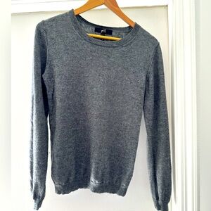 Gray cashmere/wool blend sweater